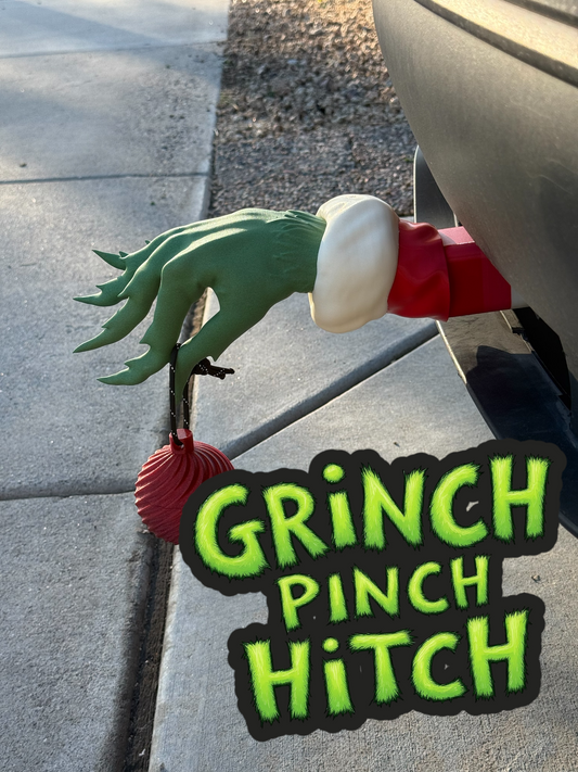 Grinch Pinch Hitch – Christmas Tow Hitch Decoration (Includes Bauble)